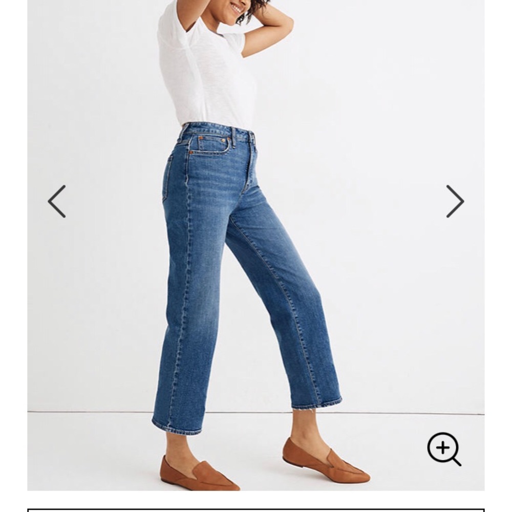 NWT Madewell Curvy Slim Wide-Leg Jeans